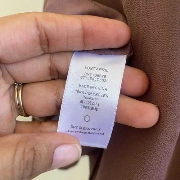 Lost April Purple Dress size medium - Picture 11 of 13